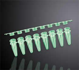 0.2毫升八连平盖PCR管（绿色）